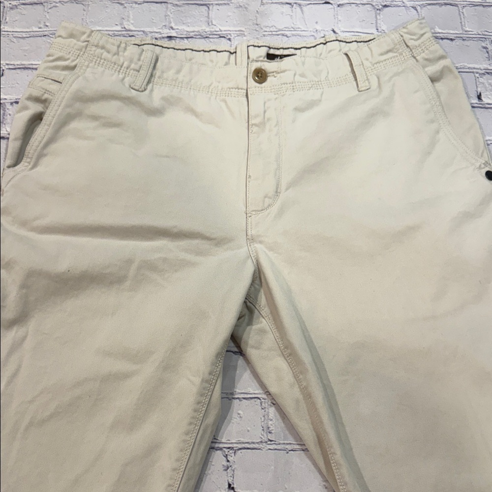Timberland 100% Cotton Wide Leg Men's Cream Pants 36x30